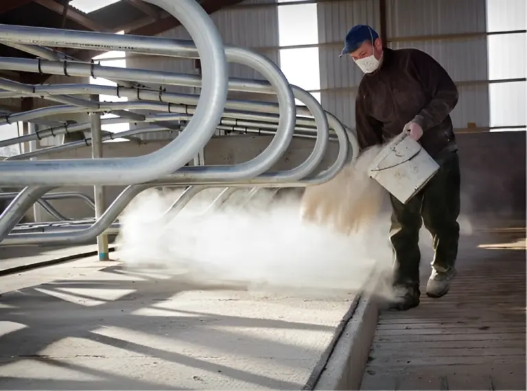 Farmer spreading sublime