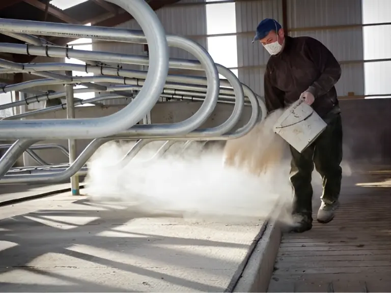 Farmer spreading sublime