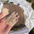 Sublime baled product - sawdust and lime closeup