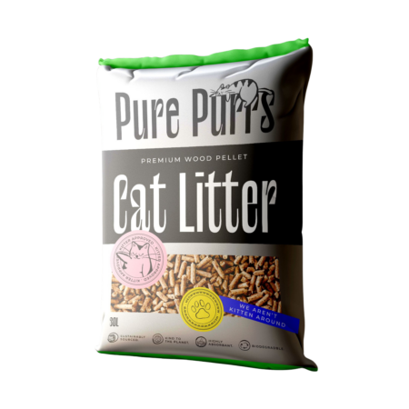 Pure Purrs Wood pellet Cat Litter 15kg bag