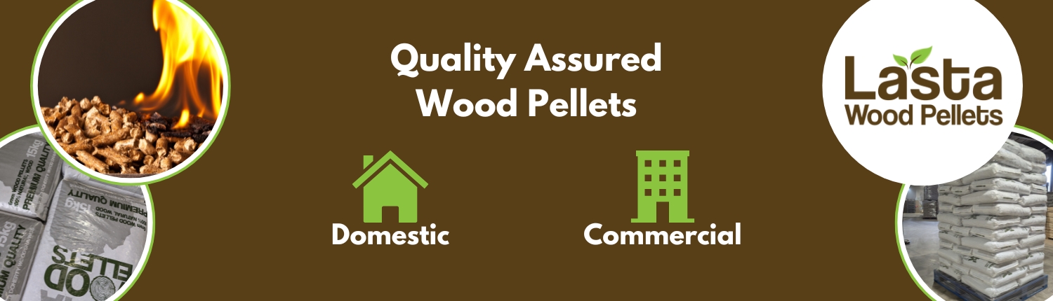 Lasta wood pellets, domestic & commercial. Web homepage banner