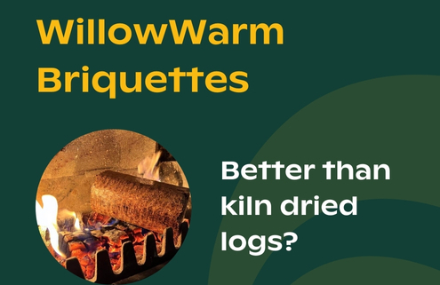 WillowWarm Briquettes blog image - are they better than kiln dried logs?